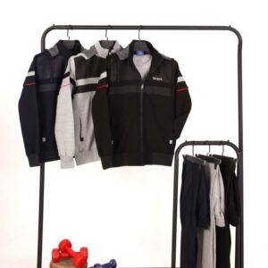 کاپشن شلوار ورزشی مردانه و زنانه گلکسی پنبه کلاه دار طرح کلاسیک