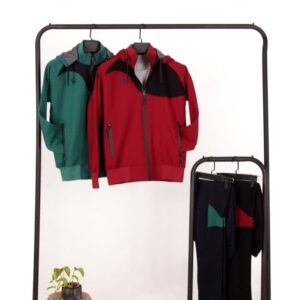 کاپشن شلوار ورزشی مردانه و زنانه گلکسی پنبه کلاه دار طرح اسپورت